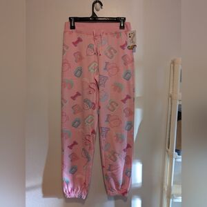 Squishmallows Pink Sweatpants with Playful Design Kids Size XL